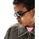 ASOS DESIGN Narrow Square Sunglasses - Shiny Black