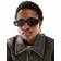 ASOS DESIGN Narrow Square Sunglasses - Shiny Black