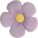 OHS Flower Shaped Scatter - Purple/Yellow Complete Decoration Pillows Purple, Yellow (40x40cm)