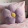 OHS Flower Shaped Scatter - Purple/Yellow Complete Decoration Pillows Purple, Yellow (40x40cm)