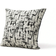 Shein Minimalist Chenille Zipper Pillow Pillow Case Black, White (50x30cm)