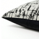 Shein Minimalist Chenille Zipper Pillow Pillow Case Black, White (50x30cm)