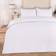 OHS Piped Edge Duvet Cover White, Black (198x198cm)