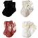 Shein pairs Girls Bow Striped Princess Style Solid Color Baby Socks For Daily Wear