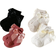 Shein pairs Girls Bow Striped Princess Style Solid Color Baby Socks For Daily Wear