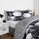 OHS Mason Retro Geometric Reversible Set Monochrome - Superking Duvet Cover White, Black (200x135cm)