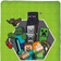Minecraft Bäddset 150x210 cm Vändbart 150x210cm