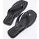 River Island Leather Flat Sandals - Black
