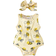 Shein Baby Girls Simple Bee Printed Sleeveless Romper For Daily Wear