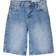 Bershka Baggy Jeansshorts I Lång Modell - Blå