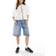 Bershka Baggy Jeansshorts I Lång Modell - Blå