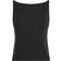 Calvin Klein Logo Tape Open Back Top - Black