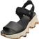 Sorel Kinetic Impact Y-Strap High Walking Sandals - Black