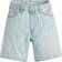 Levi's High Baggy Short Wheres My Pho In Linen Denim - Ljusblå
