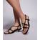 River Island kitten heel toe thong sandal in black