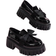 Shein Chunky Sole Slip-On Loafers - Glossy Leather