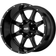 Moto Metal Moto Metal MO970 Gloss Black with Milled Lip Wheel with Aluminum 17 8. inches /5 127 mm, Offset