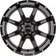 Moto Metal Moto Metal MO970 Gloss Black with Milled Lip Wheel with Aluminum 17 8. inches /5 127 mm, Offset