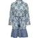Only Vestito Midi Abito - Marino/Acqua/Bianco