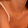 Stine A Pendant Chain With Petit Coin And Black Necklace