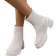 Shein Women Fashion Simple Knit Platform Sock Boots Beige Summer Holiday Back To School Casual Outdoor Thick Sole Elastic Motorcycle Boots