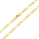 Nuragold 10k yellow gold 2.5mm figaro italian chain link necklace mens women 16"-26"
