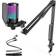 Fifine Gaming Mic Kit Bundle, PC USB Computer Condenser Microphone Set with Quick Mute, Arm Stand, on PS4/PS5/MAC-A6T White