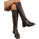 Shein Womens MidCalf Boots Solid Color Leather Zipper Back Combat Boots Square Toe PU Leather Fashion Brown High Boots Versatile Western Boots