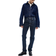 H&M Slim Straight High Jeans - Dark Denim Blue