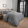 OHS Fleece Set Cable Knit Single Duvet Cover Grey (200x135cm)