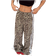 Shein Women Casual Leopard Print Side Bow Tie Pants