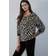 Street One Langarmbluse - Beige/Schwarz