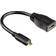 Hama Essential Line HDMI-HDMI Micro M-F 0.1m