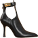 Shein Sexy Fashionable Metal Detail Pointed Toe High Heel Casual Black Ankle Boots For Women