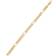 Esquire Men's Jewelry Cuban Figaro Link Bracelet, Created for Macy's Gold Over Silver (8 1/2 inches)