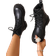 Shein Winter New Boots Women Padded Warm Boots Fashion Casual Shoes Leather Ankle Boots With Zipper Black White Short Boots With Laces