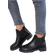 Shein Womens Versatile Chelsea Boots Low Heel British Style Boots French Low Tube Round Toe Fluffy Lined Boots