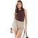 Stradivarius Basic Boat Neck Bodysuit - Brown