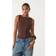 Stradivarius Basic Boat Neck Bodysuit - Brown