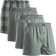 Danish Endurance Woven Boxer Shorts 4-pack Men - Green/Stripes Mix