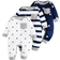 Shein 3pcs/Set Baby Boys Casual & Comfy Striped & Star Pattern Long Sleeve Romper Jumpsuit, Spring & Autumn