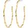 Pilgrim Wyatt Earrings Goldplated Dam Creoler - Guld
