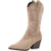 Shein New Velvet Pointed Toe Chunky Heel WesternStyle MidCalf Boots