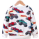 Shein Boys' Toddler Car Pattern Printed Round Neck Sports Sweatshirt
