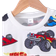 Shein Boys' Toddler Car Pattern Printed Round Neck Sports Sweatshirt