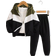 Shein Two-Piece Set Of Boys' Casual Color-Blocked Hooded Sweatshirt Pants Suit Sports Outdoor Autumn