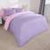 Brentfords Microfibre Reversible Duvet Cover Pink, Purple (200x135cm)