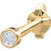 Nordahl Jewellery 14kt. Guldørestik M/1 Dia 0,014ct 1,5mm Pierce52