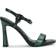 Karl Lagerfeld Cybil Snakeskin Embossed Ankle Strap Sandal