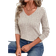 Shein Womens VNeck Long Sleeve Lace Contrast Back Mesh Casual Slim Fit Fashion TShirt